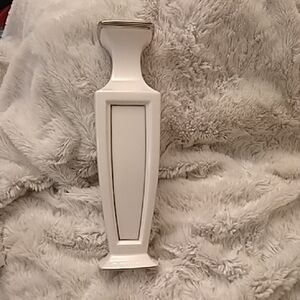 Vintage Elegant Lenox Solitaire White and Silver Bud Vase